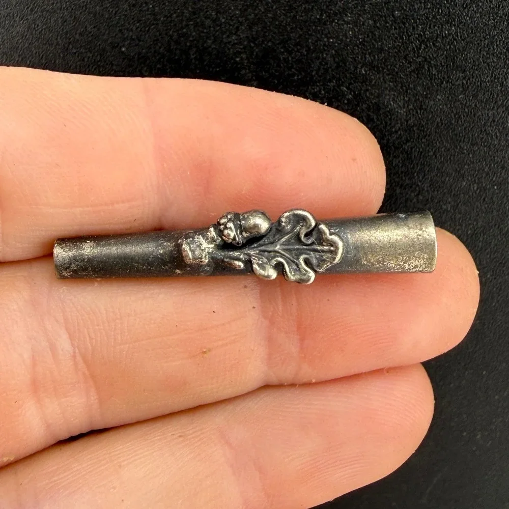 Vintage Sterling Silver Tussie Mussie Floral Brooch Posey Flower Holder Pin